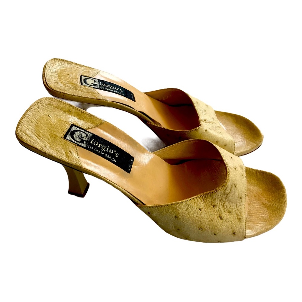 Giorgio’s of Palm  Beach Ostrich Leather sandals